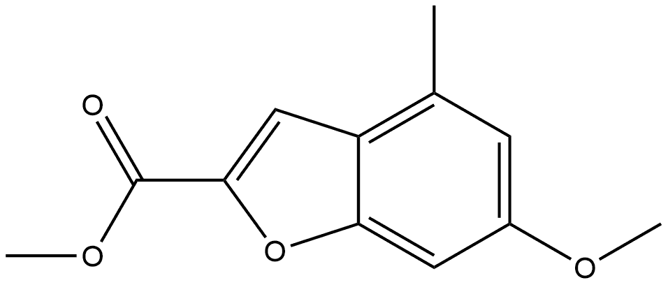 Methyl 6-methoxy-4-methyl-2-benzofurancarboxylate Structure