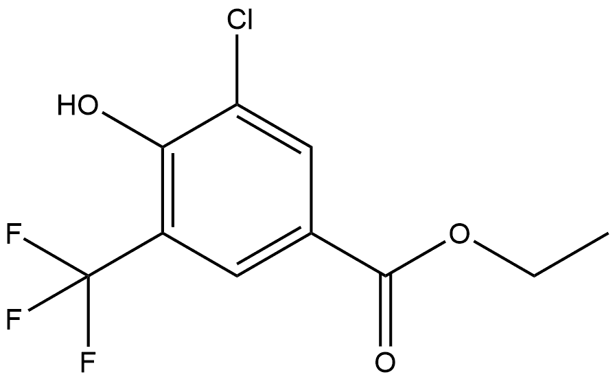 Ethyl 3-chloro-4-hydroxy-5-(trifluoromethyl)benzoate Structure