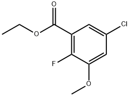 Ethyl 5-chloro-2-fluoro-3-methoxybenzoate Structure