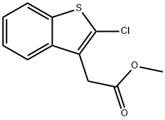 Benzo[b]thiophene-3-acetic acid, 2-chloro-, methyl ester Structure