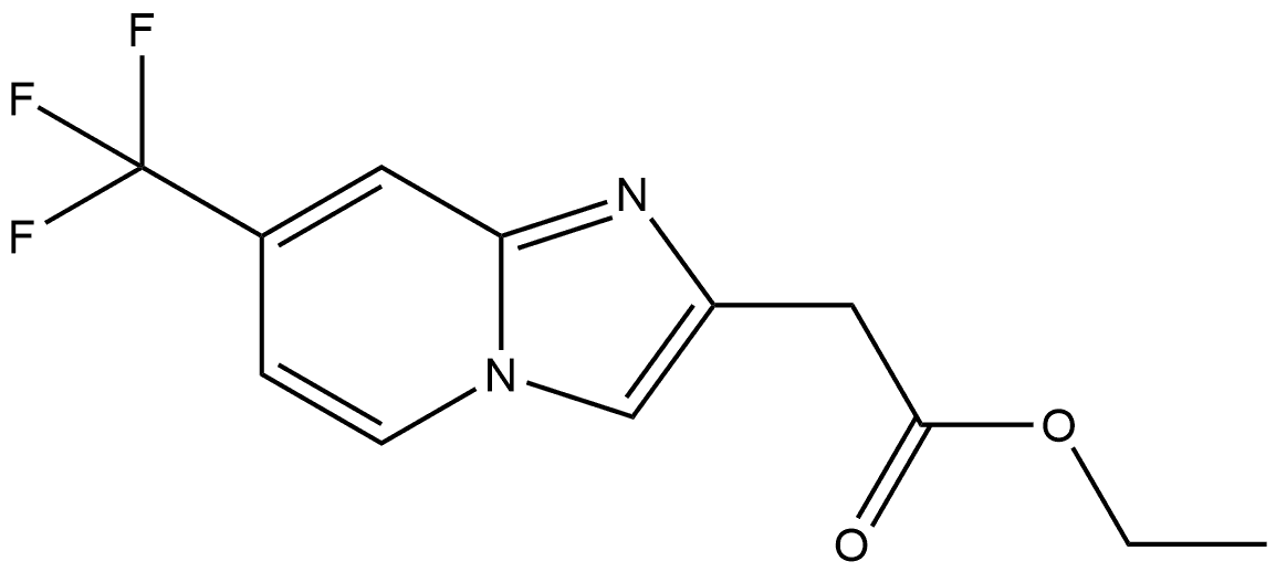 ethyl 2-(7-(trifluoromethyl)imidazo[1,2-a]pyridin-2-yl)acetate Structure