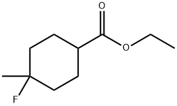 Ethyl 4-fluoro-4-methylcyclohexane-1-carboxylate 구조식 이미지