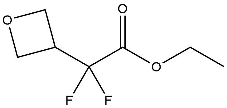 3-Oxetaneacetic acid, α,α-difluoro-, ethyl ester Structure