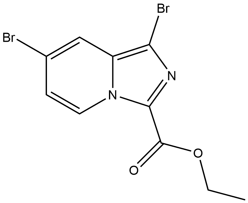 ethyl 1,7-dibromoimidazo[1,5-a]pyridine-3-carboxylate Structure