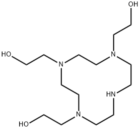 1,4,7,10-Tetraazacyclododecane-1,4,7-triethanol Structure