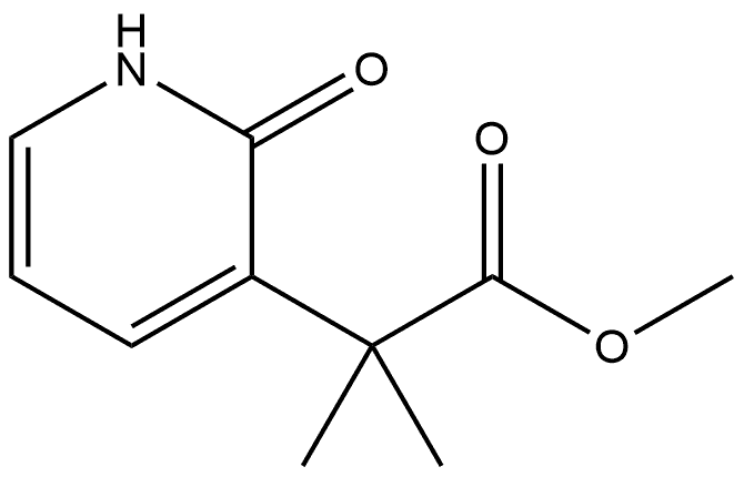 3-Pyridineacetic acid, 1,2-dihydro-α,α-dimethyl-2-oxo-, methyl ester 구조식 이미지