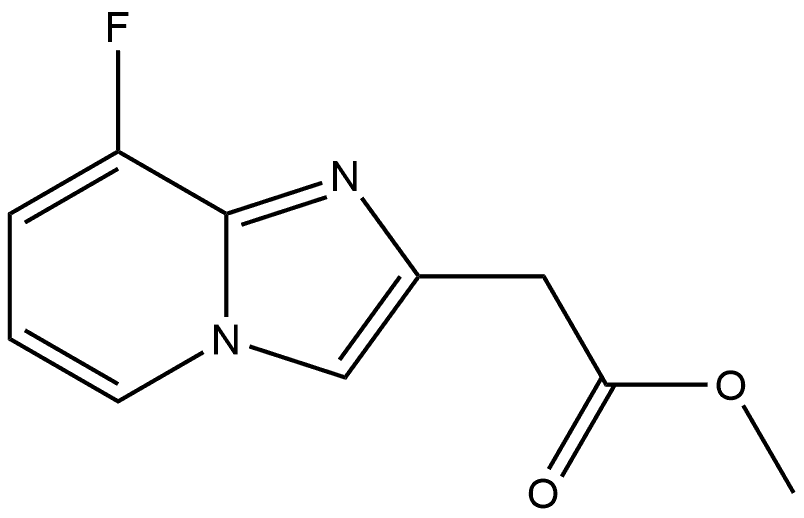 methyl 2-(8-fluoroimidazo[1,2-a]pyridin-2-yl)acetate Structure