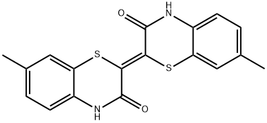 trans-7,7'-dimethyl-(4H,4H')-(2,2')bi[benzo[1,4]thiazinylidene]-3,3'-dione Structure