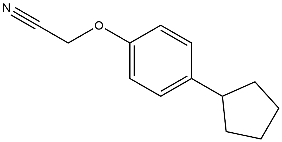 2-(4-Cyclopentylphenoxy)acetonitrile Structure