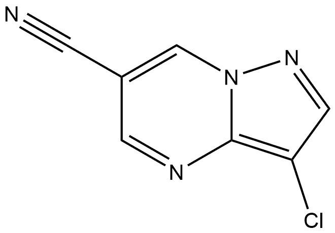 3-Chloropyrazolo[1,5-a]pyrimidine-6-carbonitrile Structure