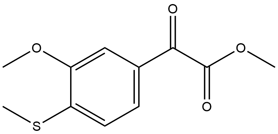 Methyl 3-methoxy-4-(methylthio)-α-oxobenzeneacetate Structure