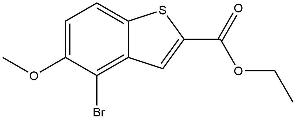 Ethyl 4-bromo-5-methoxybenzo[b]thiophene-2-carboxylate Structure