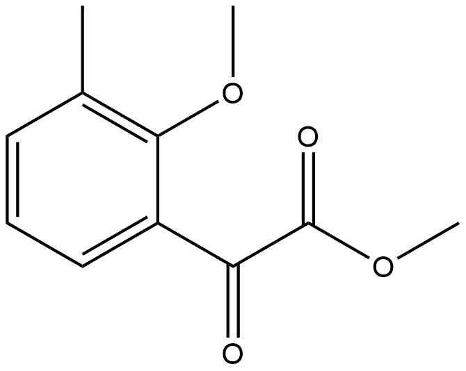 Methyl 2-methoxy-3-methyl-α-oxobenzeneacetate Structure