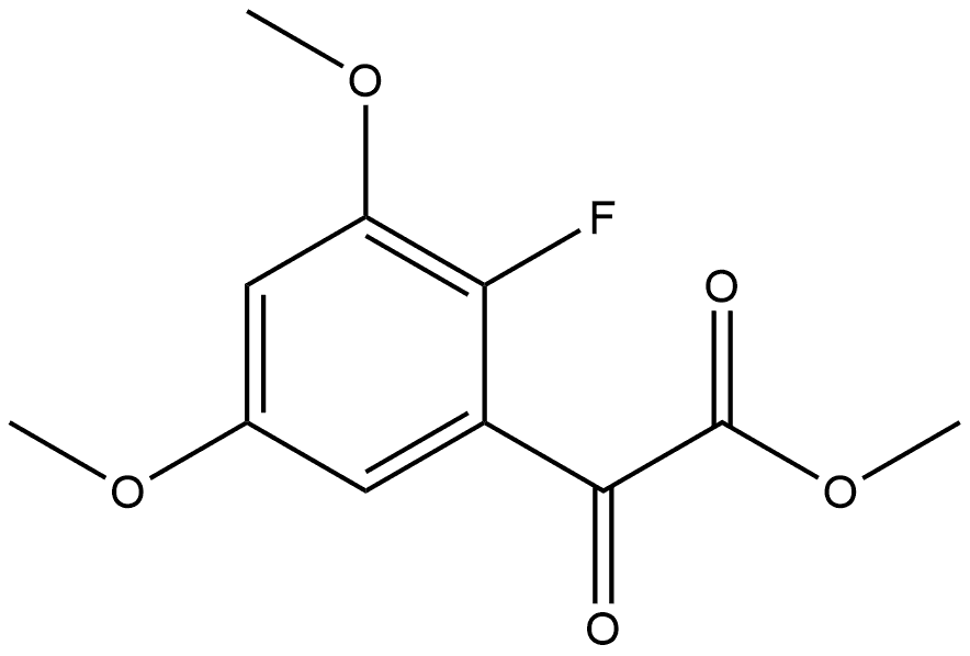 Methyl 2-fluoro-3,5-dimethoxy-α-oxobenzeneacetate Structure