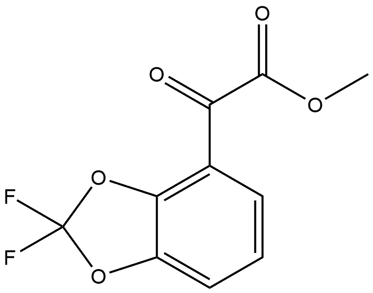 methyl 2-(2,2-difluorobenzo[d][1,3]dioxol-4-yl)-2-oxoacetate Structure