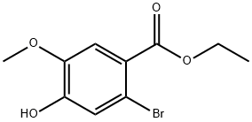 ethyl 2-(2-bromo-4-hydroxy-5-methoxyphenyl)acetate Structure