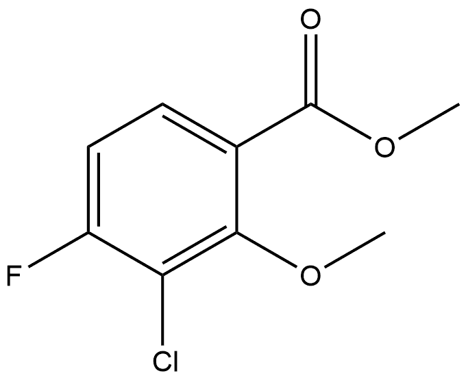 Methyl 3-chloro-4-fluoro-2-methoxybenzoate Structure