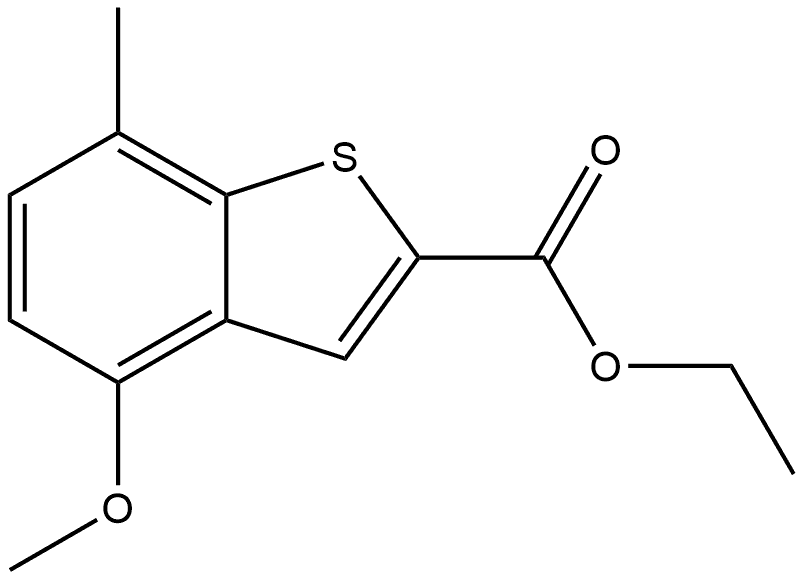 Ethyl 4-methoxy-7-methylbenzo[b]thiophene-2-carboxylate Structure