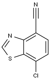 4-Benzothiazolecarbonitrile, 7-chloro- Structure