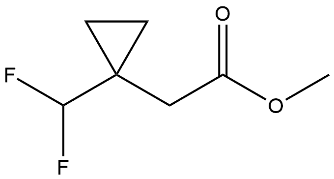 methyl 2-(1-(difluoromethyl)cyclopropyl)acetate Structure