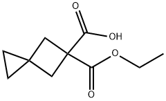 Spiro[2.3]hexane-5,5-dicarboxylic acid, 5-ethyl ester Structure