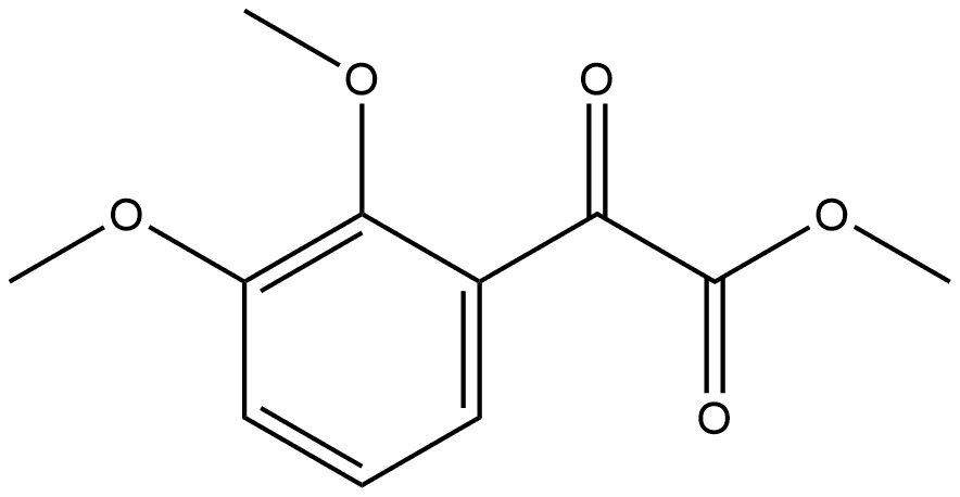 Methyl 2,3-dimethoxy-α-oxobenzeneacetate Structure