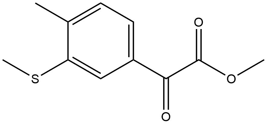 Methyl 4-methyl-3-(methylthio)-α-oxobenzeneacetate Structure