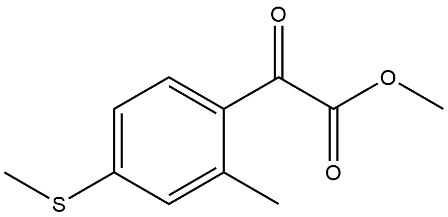 Methyl 2-methyl-4-(methylthio)-α-oxobenzeneacetate 구조식 이미지