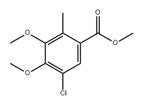 Benzoic acid, 5-chloro-3,4-dimethoxy-2-methyl-, methyl ester 구조식 이미지