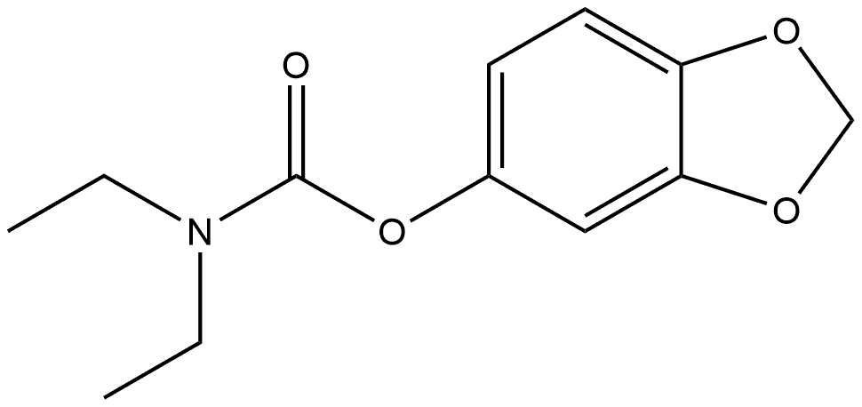 1,3-Benzodioxol-5-yl N,N-diethylcarbamate Structure