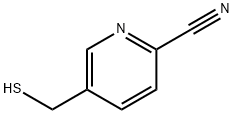 2-Pyridinecarbonitrile, 5-(mercaptomethyl)- Structure