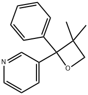 3-(3,3-Dimethyl-2-phenyloxetan-2-yl)pyridine Structure