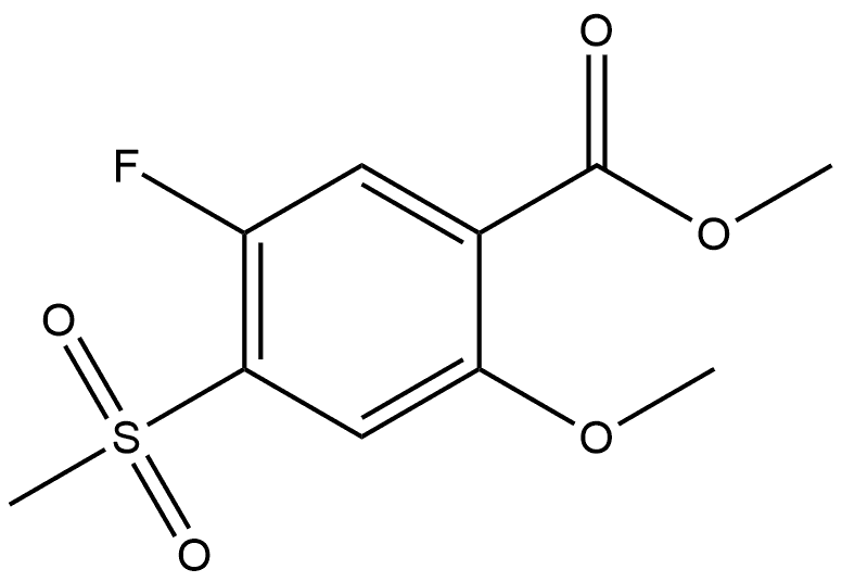Methyl 5-fluoro-2-methoxy-4-(methylsulfonyl)benzoate 구조식 이미지