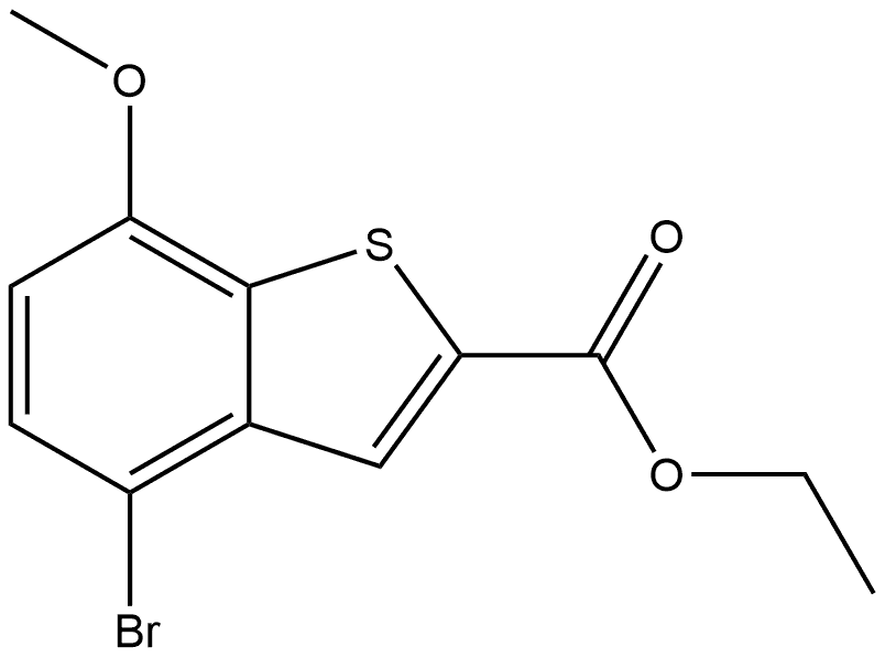 Ethyl 4-bromo-7-methoxybenzo[b]thiophene-2-carboxylate Structure