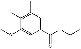 ethyl 4-fluoro-3-methoxy-5-methylbenzoate Structure