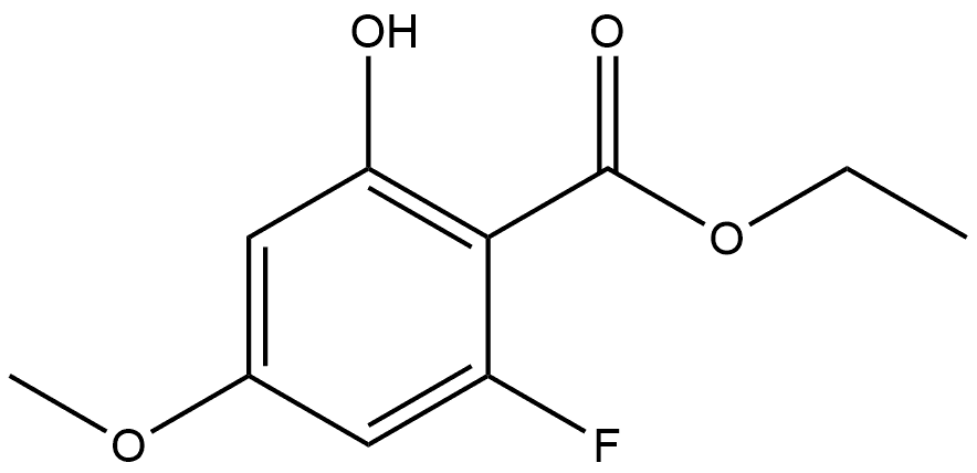 ethyl 2-fluoro-6-hydroxy-4-methoxybenzoate Structure