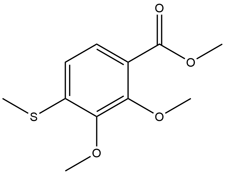 methyl 2,3-dimethoxy-4-(methylthio)benzoate Structure