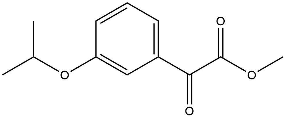 Methyl 3-(1-methylethoxy)-α-oxobenzeneacetate Structure