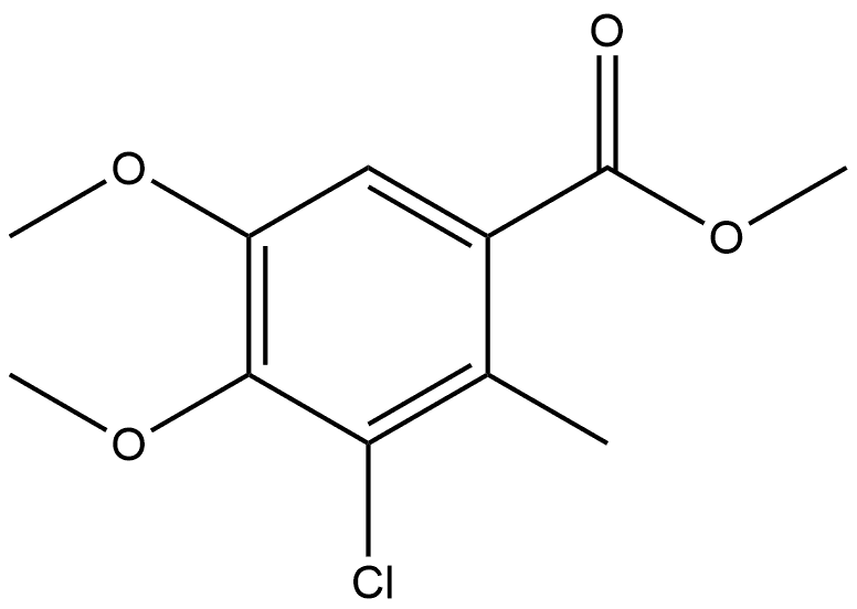 Methyl 3-chloro-4,5-dimethoxy-2-methylbenzoate Structure