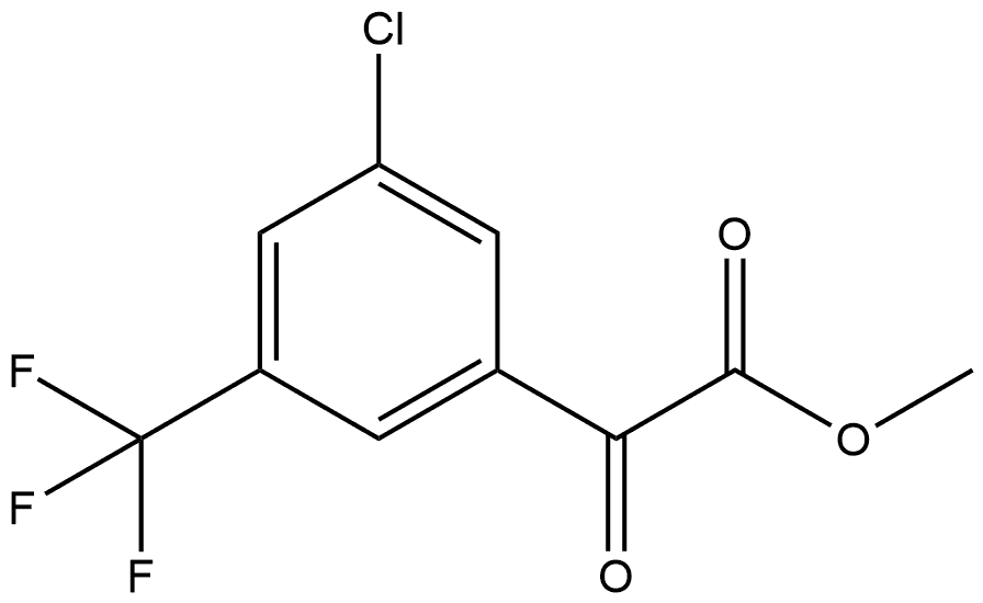Methyl 3-chloro-α-oxo-5-(trifluoromethyl)benzeneacetate Structure