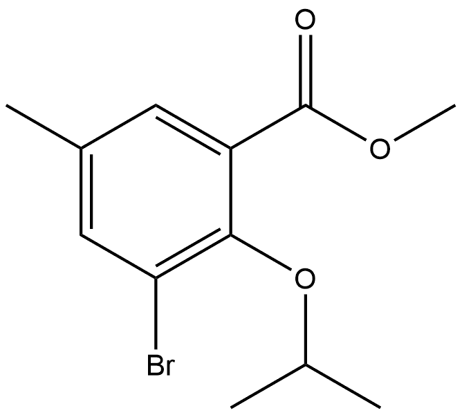 Methyl 3-bromo-5-methyl-2-(1-methylethoxy)benzoate Structure