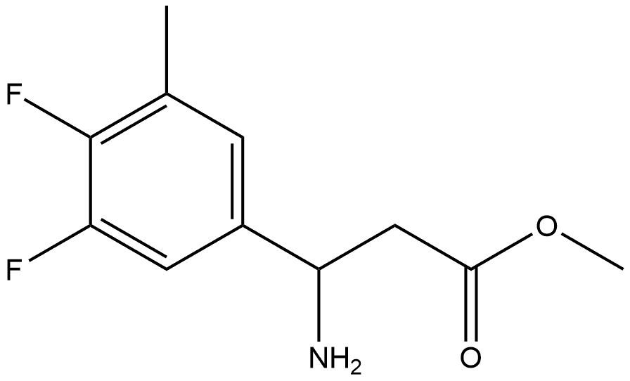 methyl 3-amino-3-(3,4-difluoro-5-methylphenyl)propanoate Structure