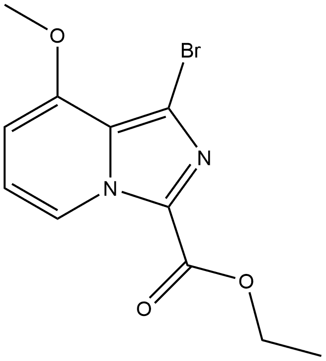 ethyl 1-bromo-8-methoxyimidazo[1,5-a]pyridine-3-carboxylate Structure