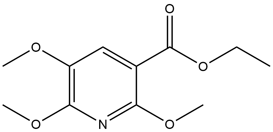 Ethyl 2,5,6-trimethoxy-3-pyridinecarboxylate Structure