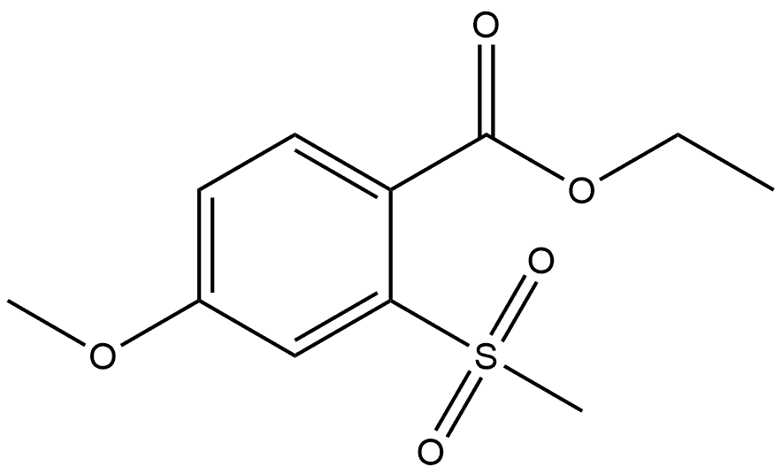 Ethyl 4-methoxy-2-(methylsulfonyl)benzoate Structure