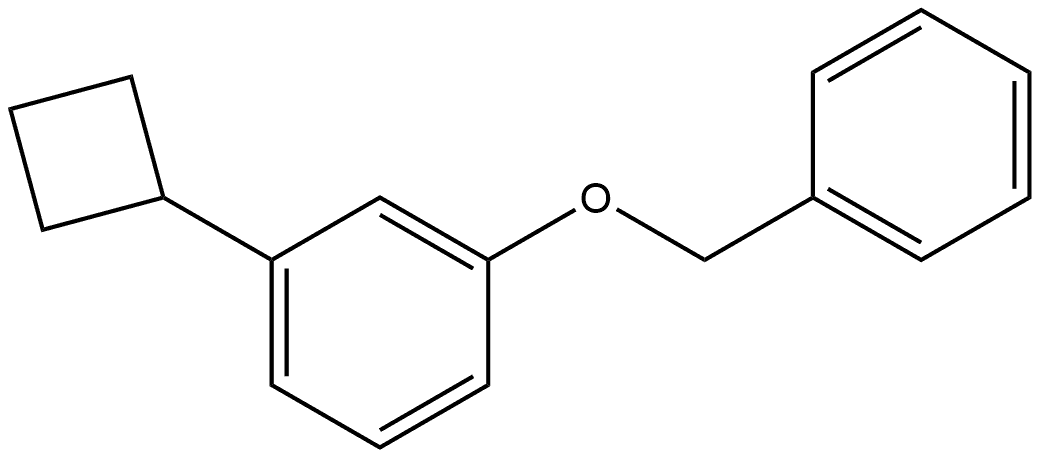 1-cyclobutyl-3-phenylmethoxybenzene Structure