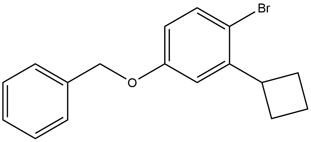 1-Bromo-2-cyclobutyl-4-benzyloxybenzene Structure