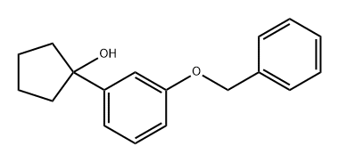 Cyclopentanol, 1-[3-(phenylmethoxy)phenyl]- Structure