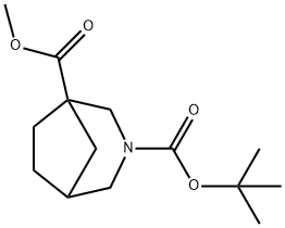 3-O-Tert-butyl 1-O-methyl 3-azabicyclo[3.2.1]octane-1,3-dicarboxylate 구조식 이미지