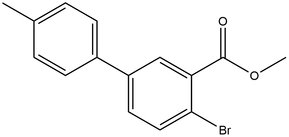 Methyl 4-bromo-4'-methyl[1,1'-biphenyl]-3-carboxylate Structure